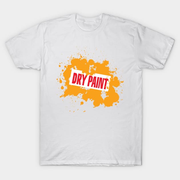 Dry Paint (YELLOW) T-Shirt by Michael Tutko